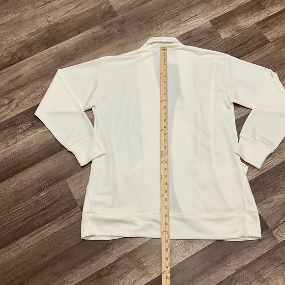 J Crew Factory Womens Knit Wrap Cardigan Sweater CB470 Size Medium In Ivory NWT - Picture 9 of 9